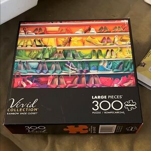 Buffalo Games Vivid Collection Rainbow Shoe Closet Puzzle